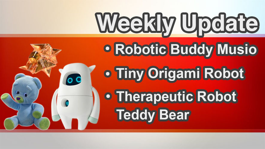 Robotic Buddy Musio Tiny Origami Robot Therapeutic Robot Teddy Bear