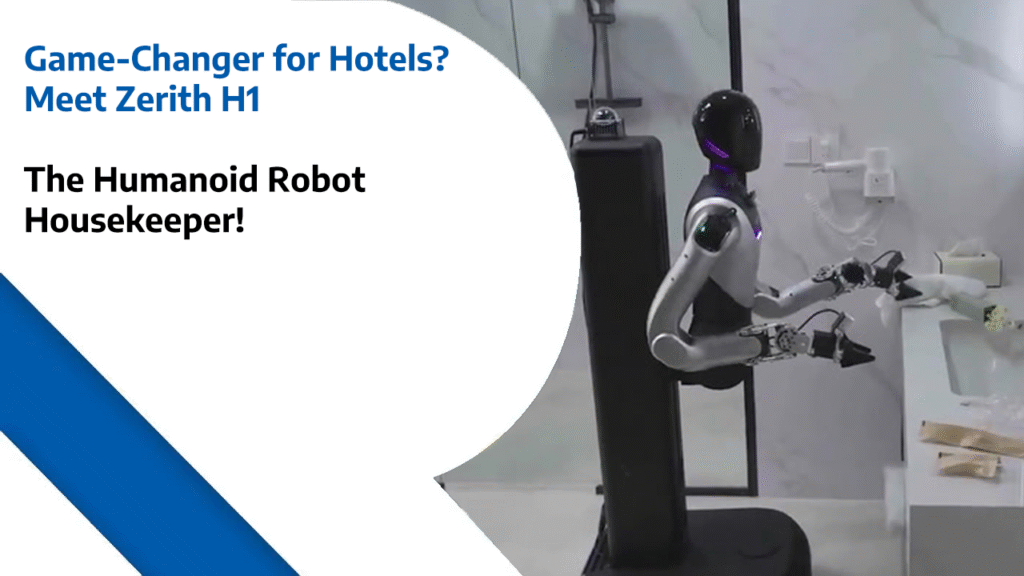Game-Changer for Hotels, Meet Zerith H1 – The Humanoid Robot Housekeeper!