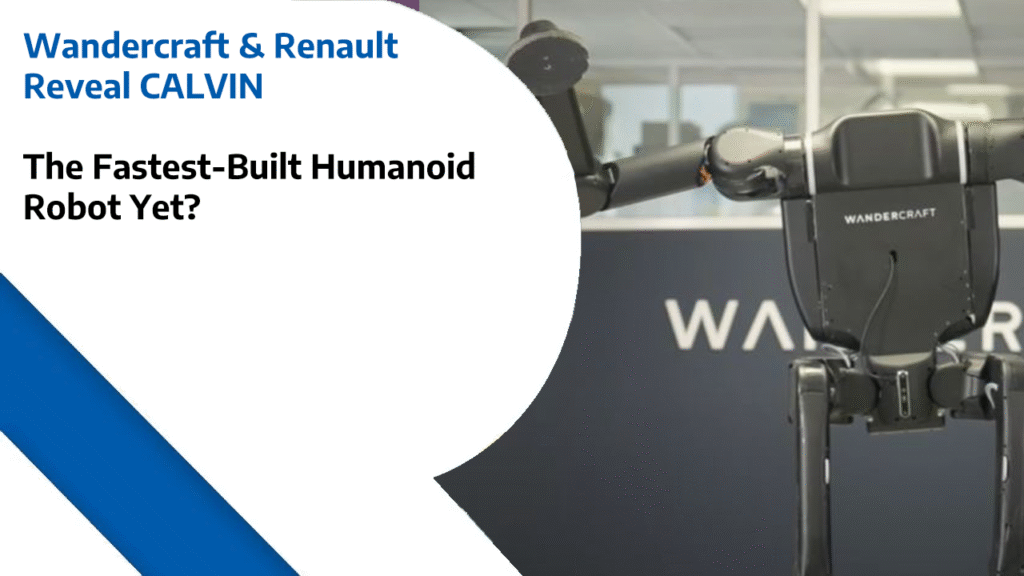 Wandercraft & Renault Reveal CALVIN – The Fastest-Built Humanoid Robot Yet?