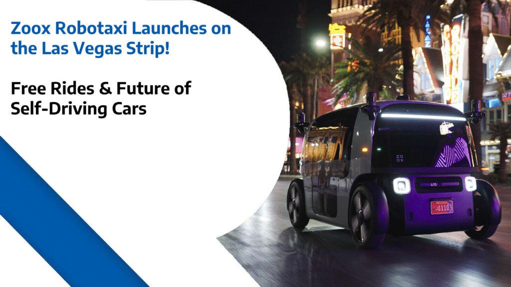 Zoox Robotaxi Launches on the Las Vegas Strip - Free Rides & Future of Self-Driving Cars
