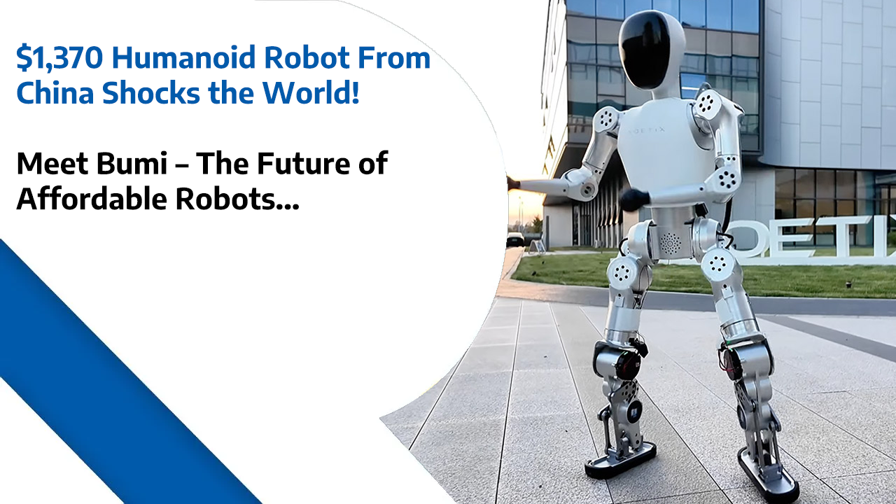 $1,370 Humanoid Robot From China Shocks the World – Meet Bumi – The Future of Affordable Robots