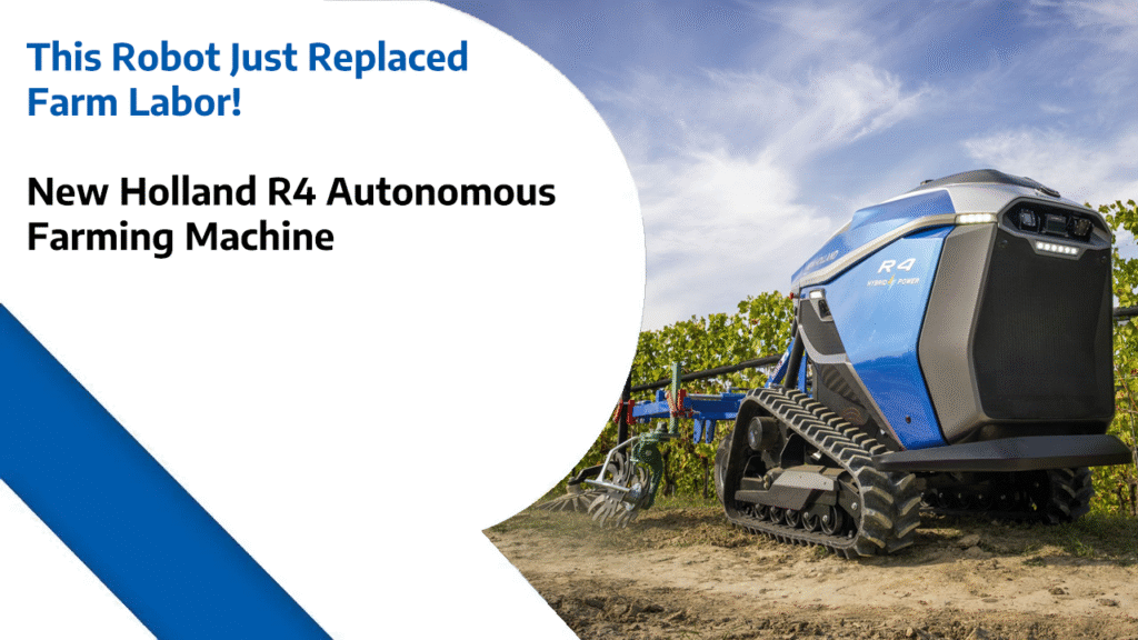 This Robot Just Replaced Farm Labor!- New Holland R4 Autonomous Farming Machine