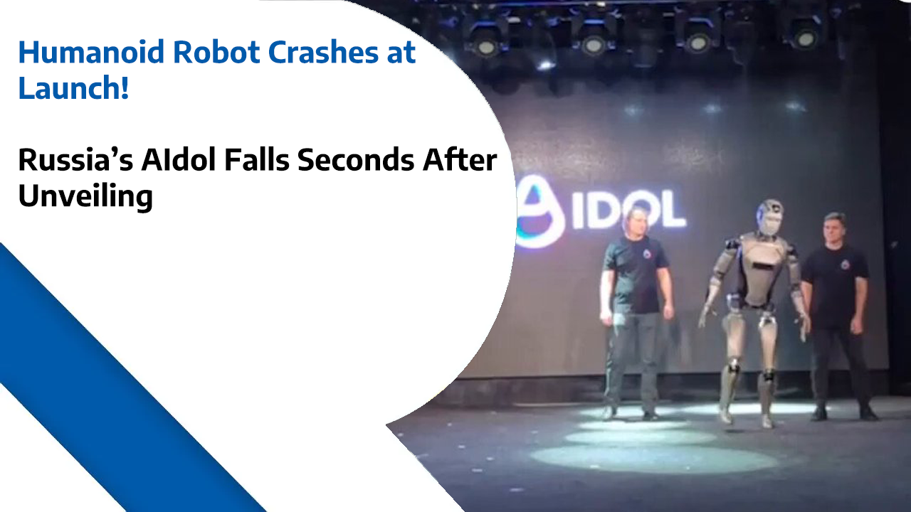 Humanoid Robot Crashes at Launch! – Russia’s AIdol Falls Seconds After Unveiling