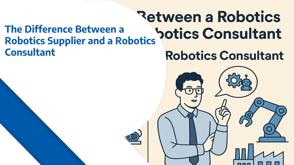 The Difference Between a Robotics Supplier and a Robotics Consultant