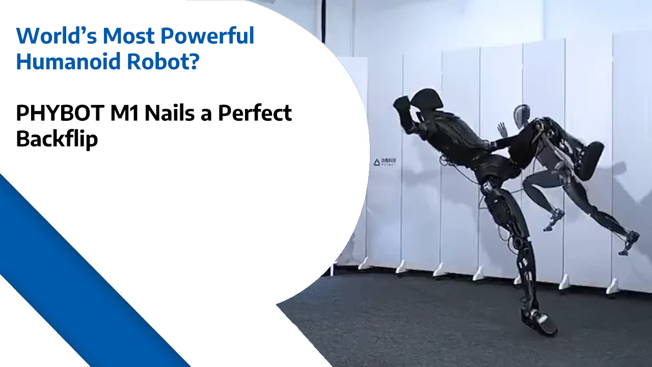 World’s Most Powerful Humanoid Robot? – PHYBOT M1 Nails a Perfect Backflip