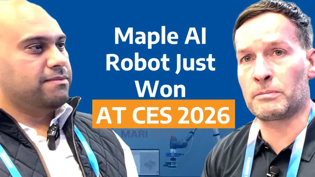 Maple Advanced Robotics (MARI) winning an award with doosan at CES 2026