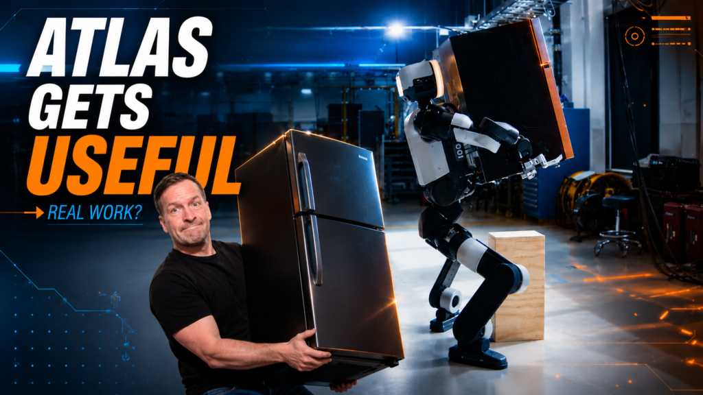 Atlas Moves a Fridge! Boston Dynamics’ Humanoid Robot Just Got Seriously Useful